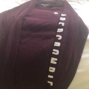 Abercrombie top, burgundy color. New